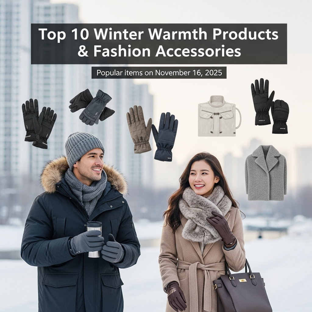 겨울 방한용품·패션잡화 Top10, 2025년 11월 16일 인기 아이템