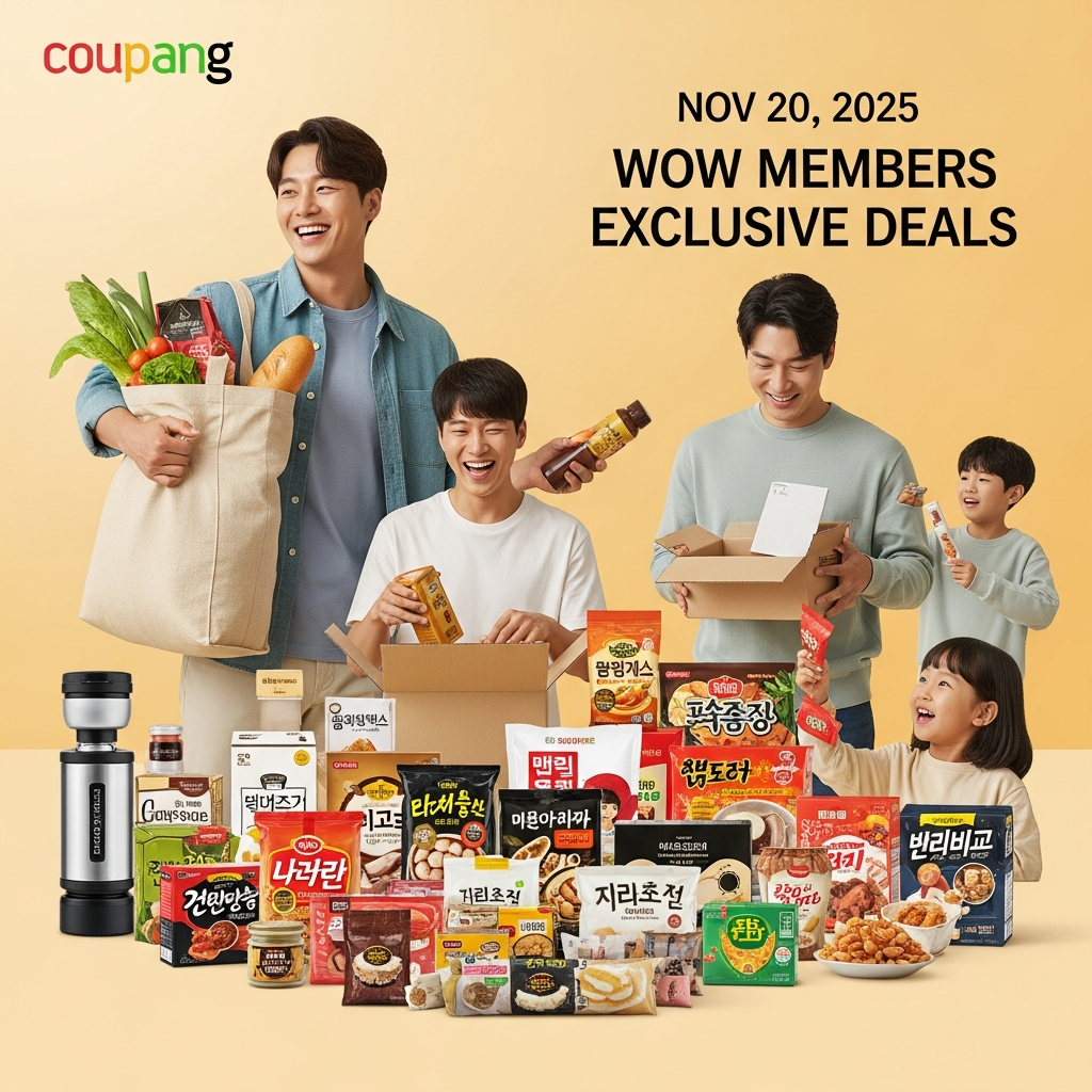 2025년 11월 20일 쿠팡 골드박스! 와우회원 식품/생활용품 핫딜 TOP10