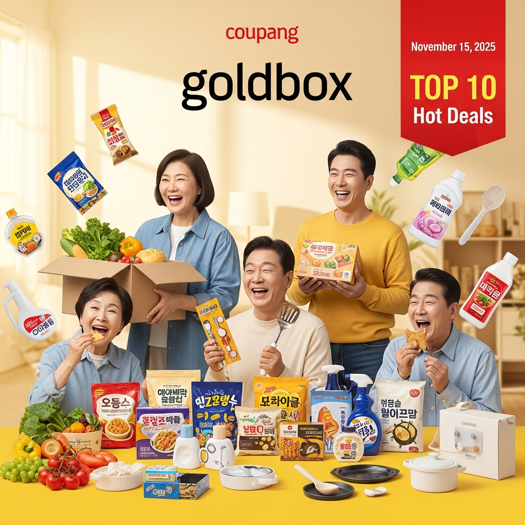 2025년 11월 15일, 쿠팡 골드박스 생활/식품 핫템 TOP10!