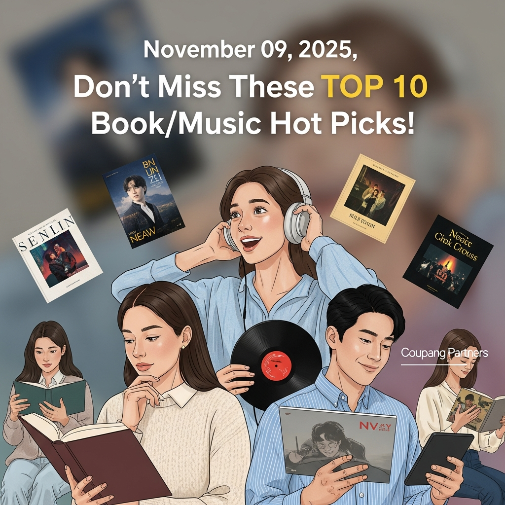 2025년 11월 09일, 놓칠 수 없는 도서/음반 핫템 TOP10 추천!