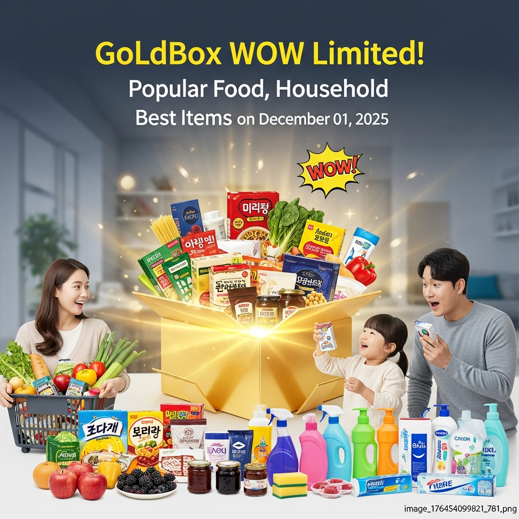 2025년 12월 01일 골드박스 와우 한정! 인기 식품, 생활용품 베스트 꿀템