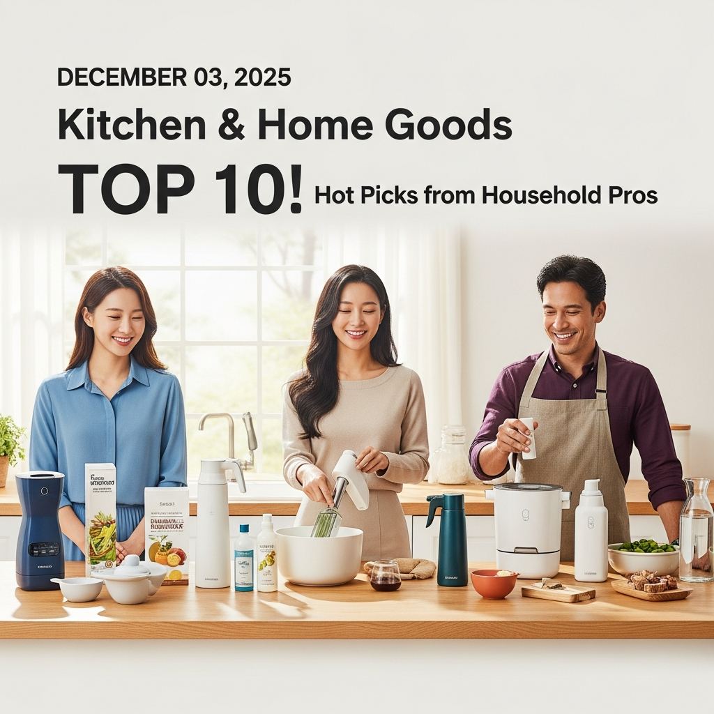 2025년 12월 03일 주방 & 생활용품 TOP10! 살림 고수들의 핫템 추천