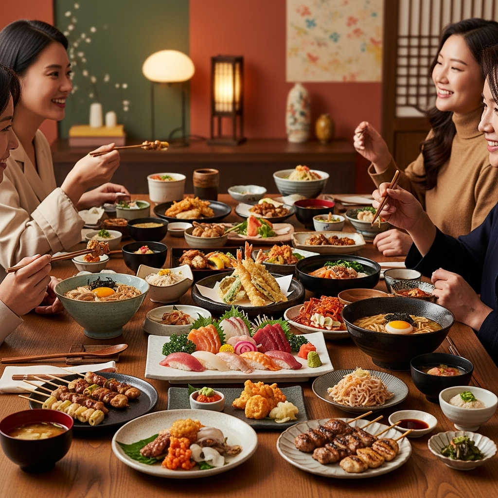 imagen 4.0 ultra generate 001 a title 다양한 일식 요리가 정