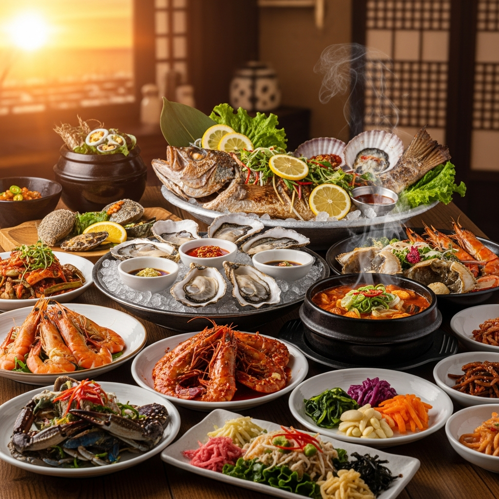 imagen 4.0 ultra generate 001 a title 신선한 해산물 요리가