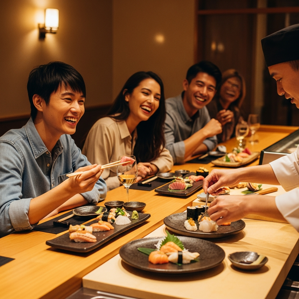 imagen 4.0 ultra generate 001 a title 친구들과 함께 오마카세