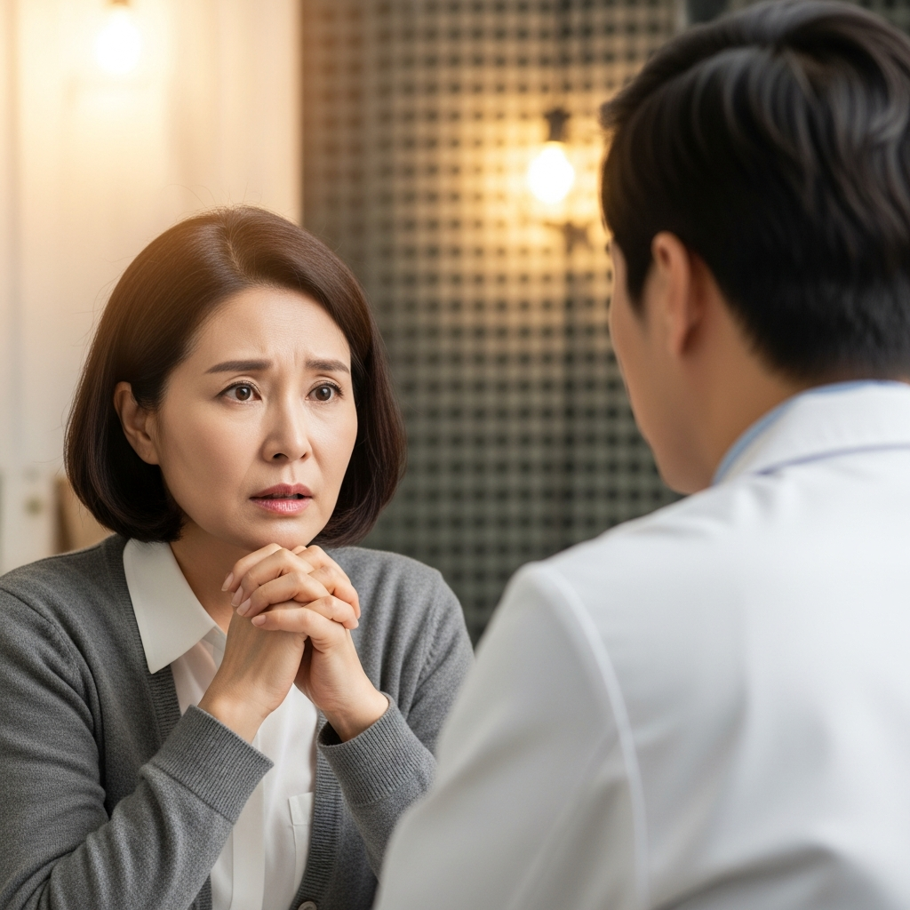 imagen 4.0 ultra generate 001 a title 한 중년 여성이 걱정스