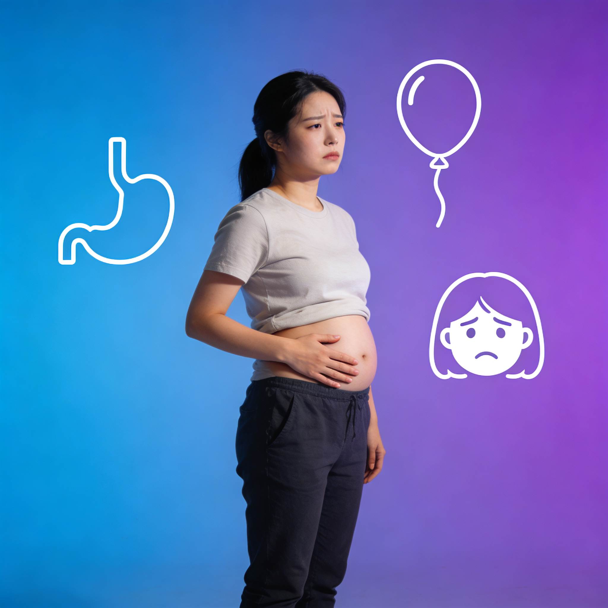 seedream 4.5 a title 복막암 초기 증상 자가