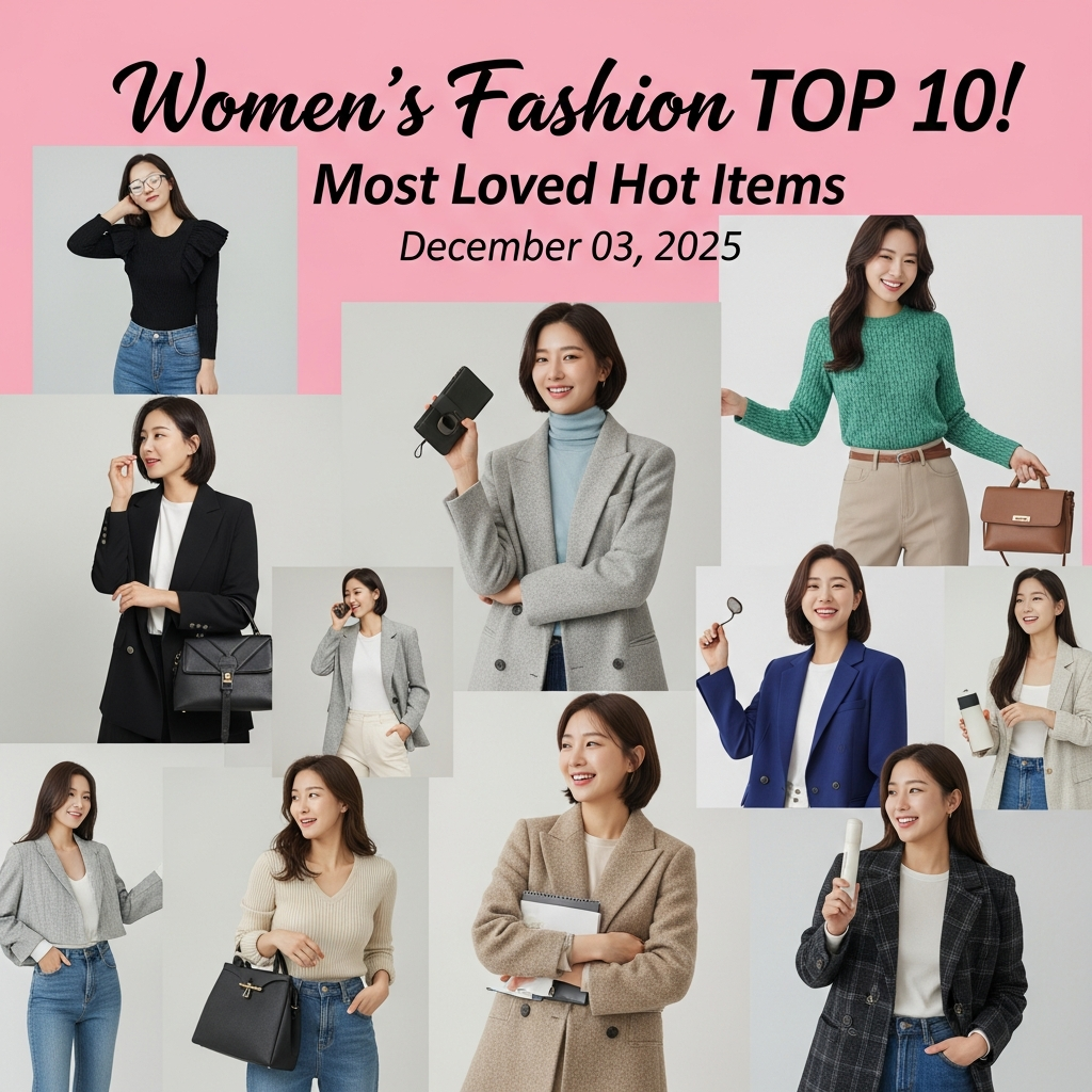 여성패션 TOP10! 2025년 12월 03일 가장 사랑받는 핫템