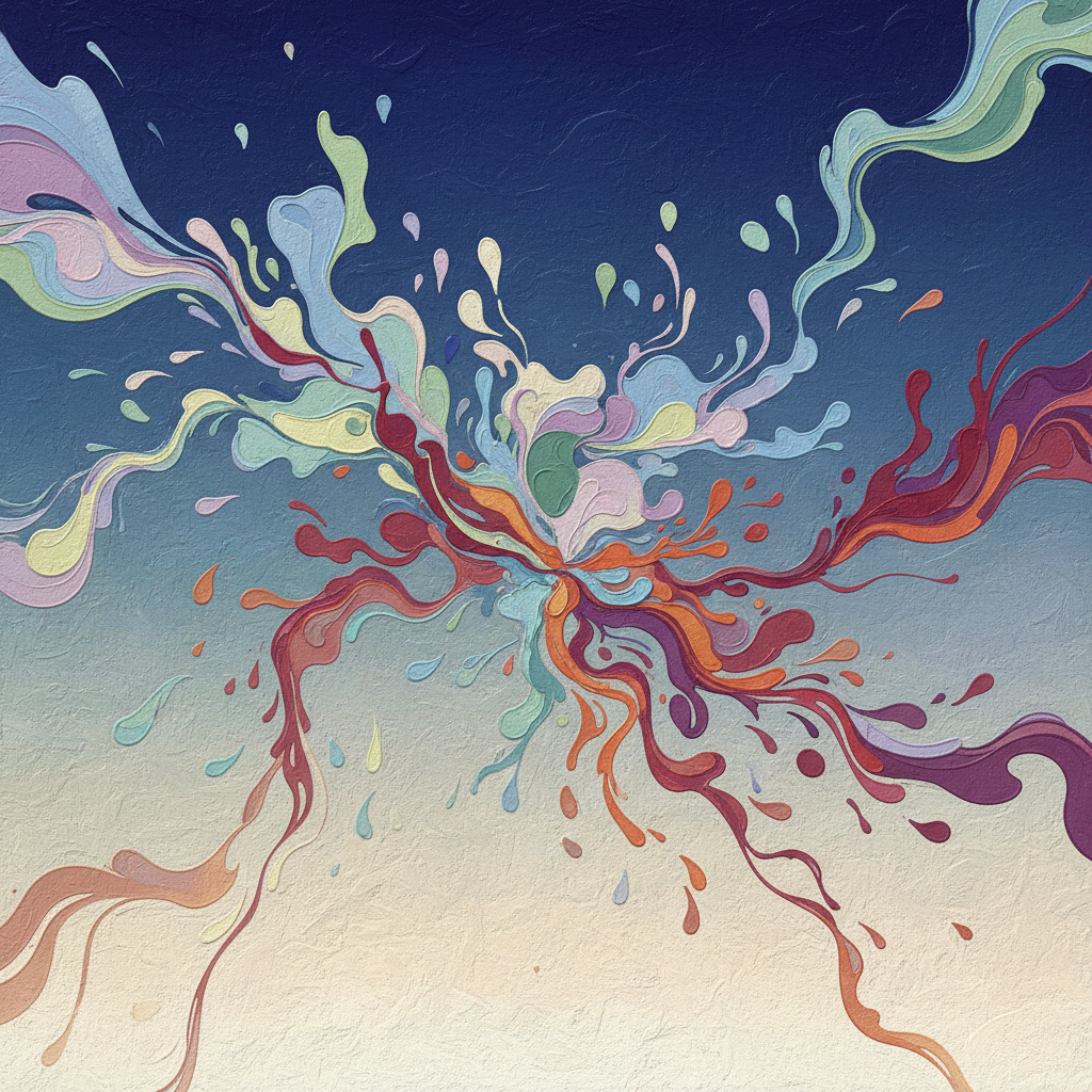 An abstract, artistic rendering of cellular inflammation being calmed, with soft, soothing colors, textured gradient background, modern art style, no text, high contrast