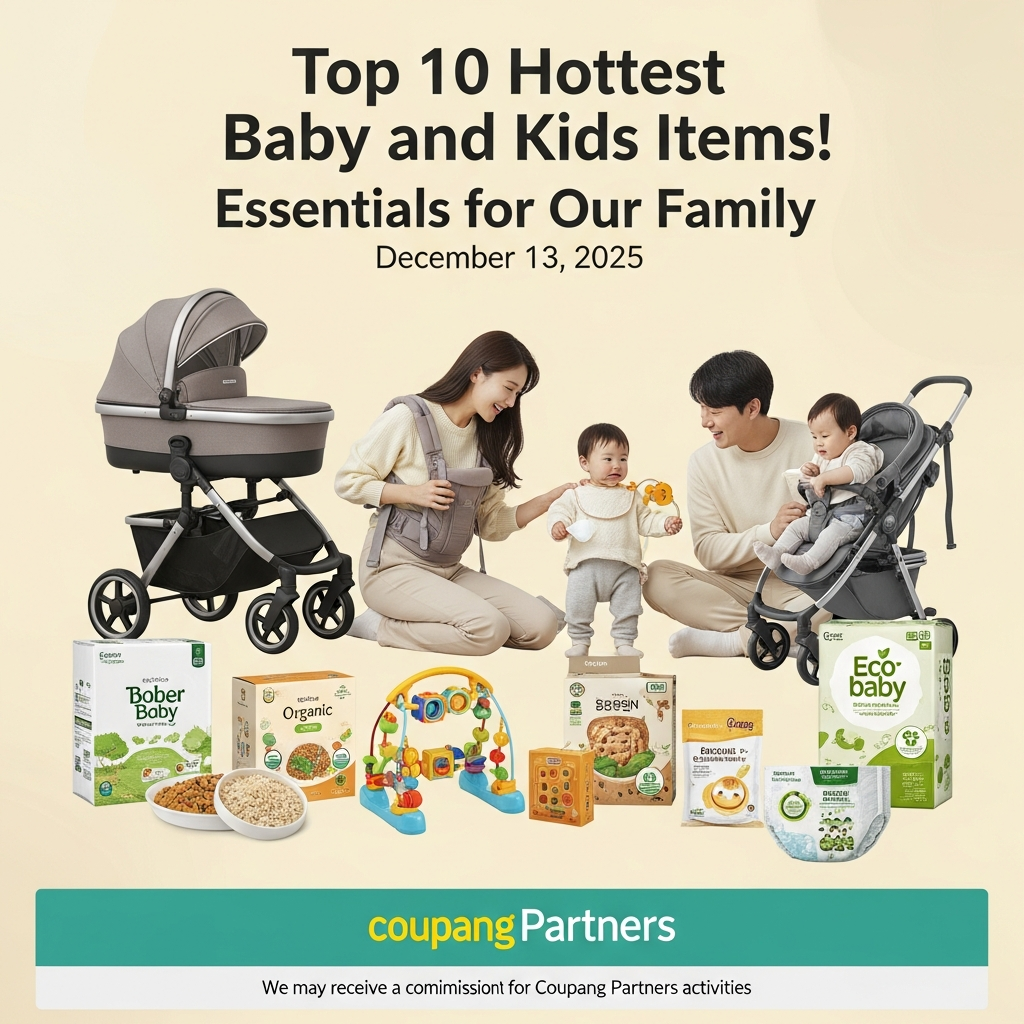 2025년 12월 13일, 출산/유아동 핫템 TOP10! 우리 가족을 위한 필수품