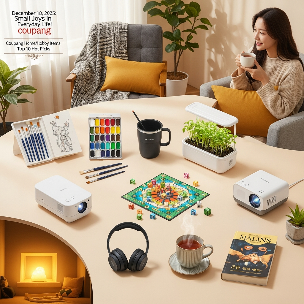 2025년 12월 18일, 일상 속 작은 행복! 쿠팡 홈/취미 용품 베스트 10가지 핫템 추천