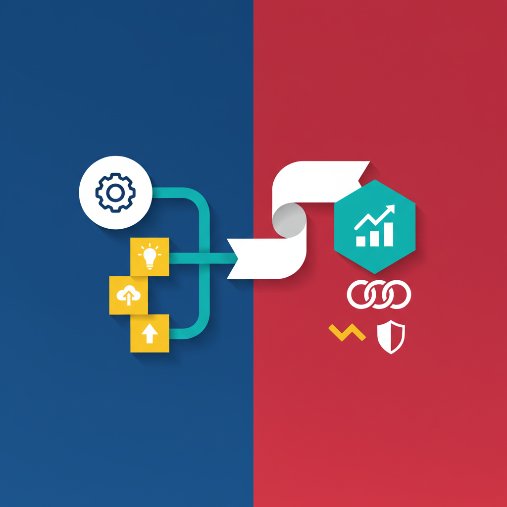 clean infographic, modern layout, high contrast, colored background, no text