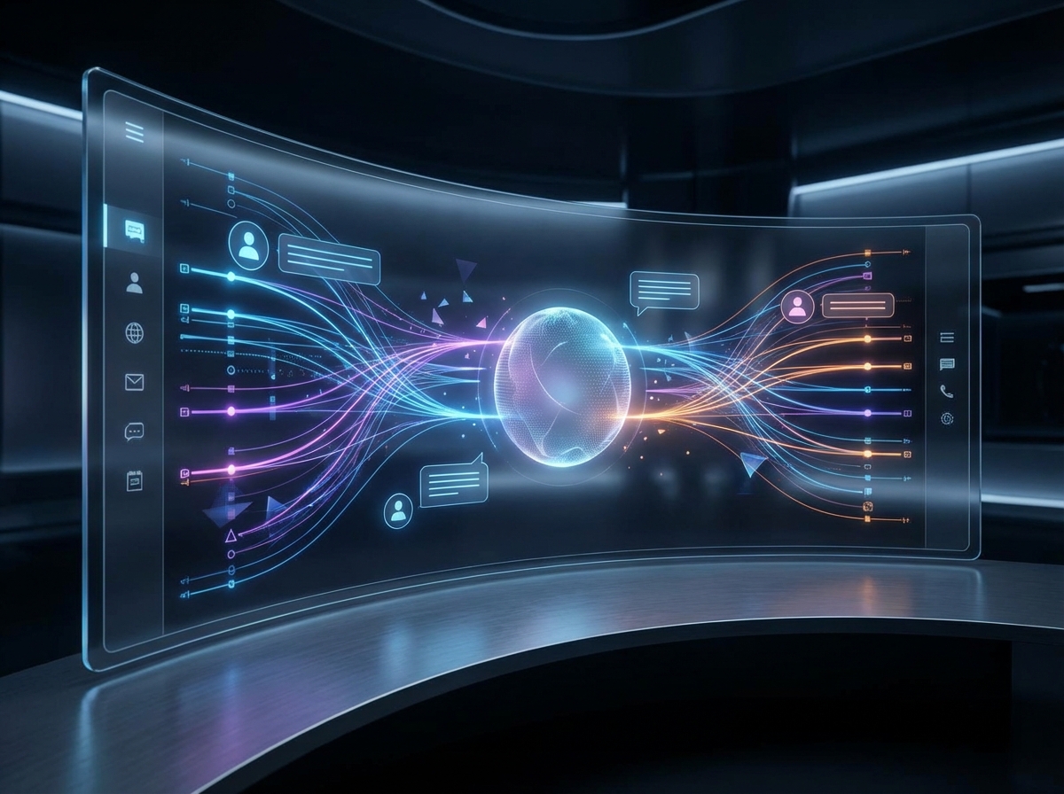 Grok 인공지능 서비스 개념을 표현한 이미지