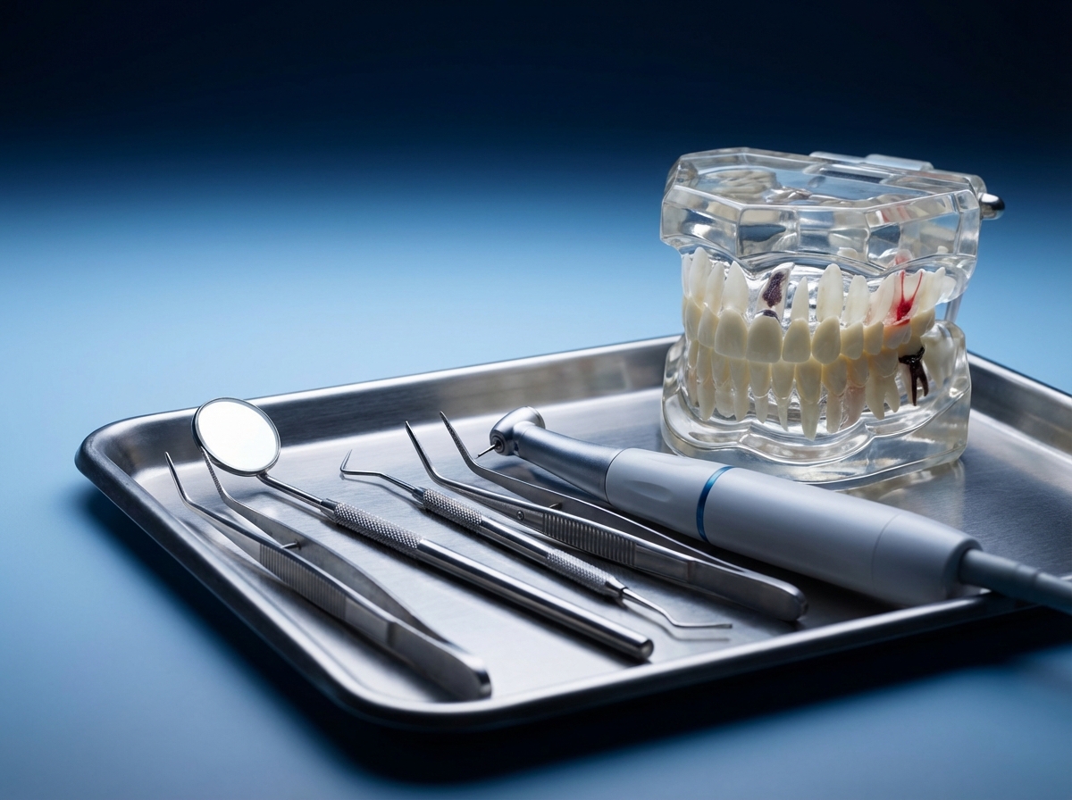 치과 검진과 스케일링 도구