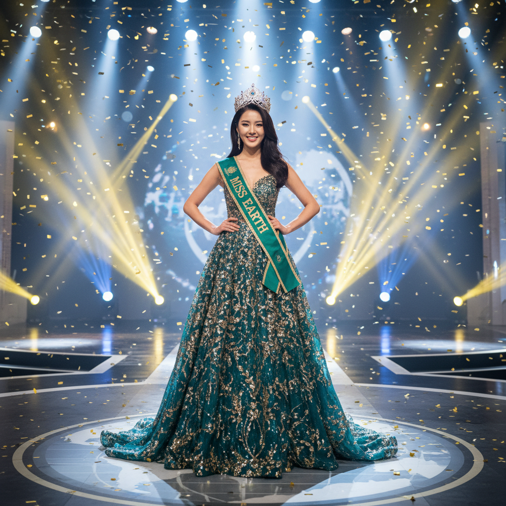미스 어스 우승 당시의 영광스러운 순간
