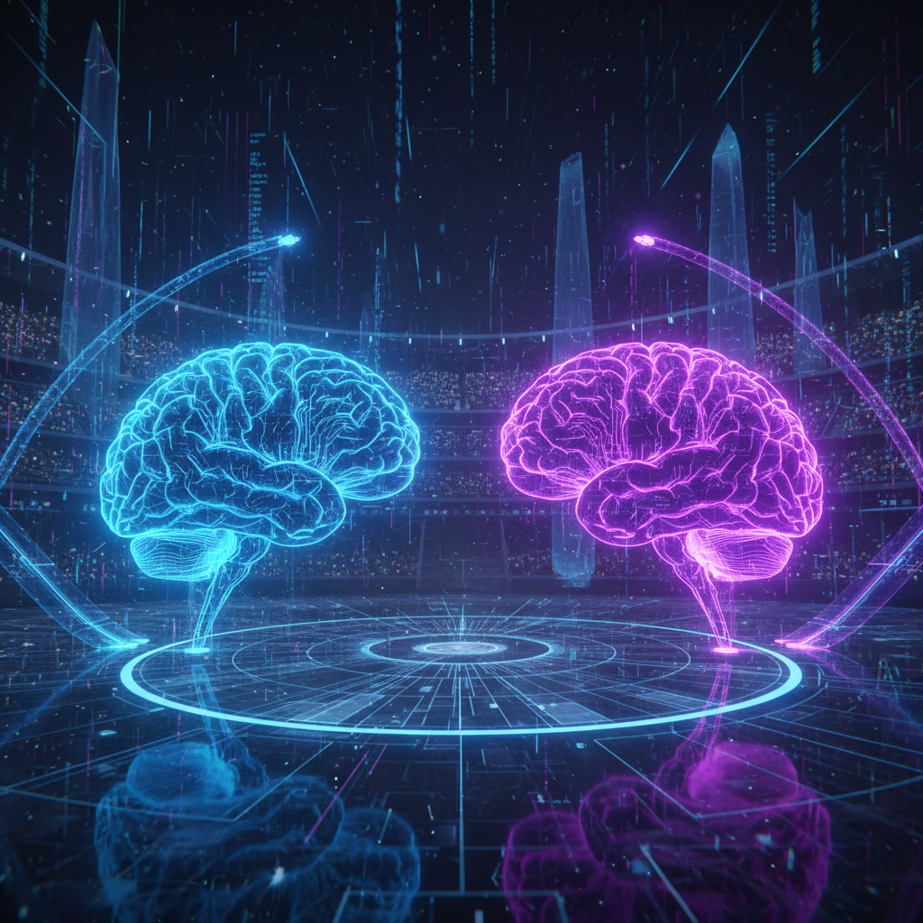 인공지능 기업 간의 치열한 기술 경쟁