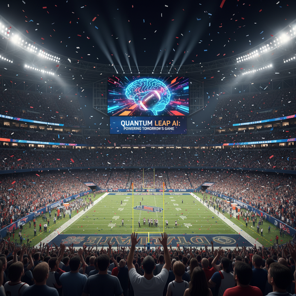 미국 슈퍼볼 경기장의 화려한 열기