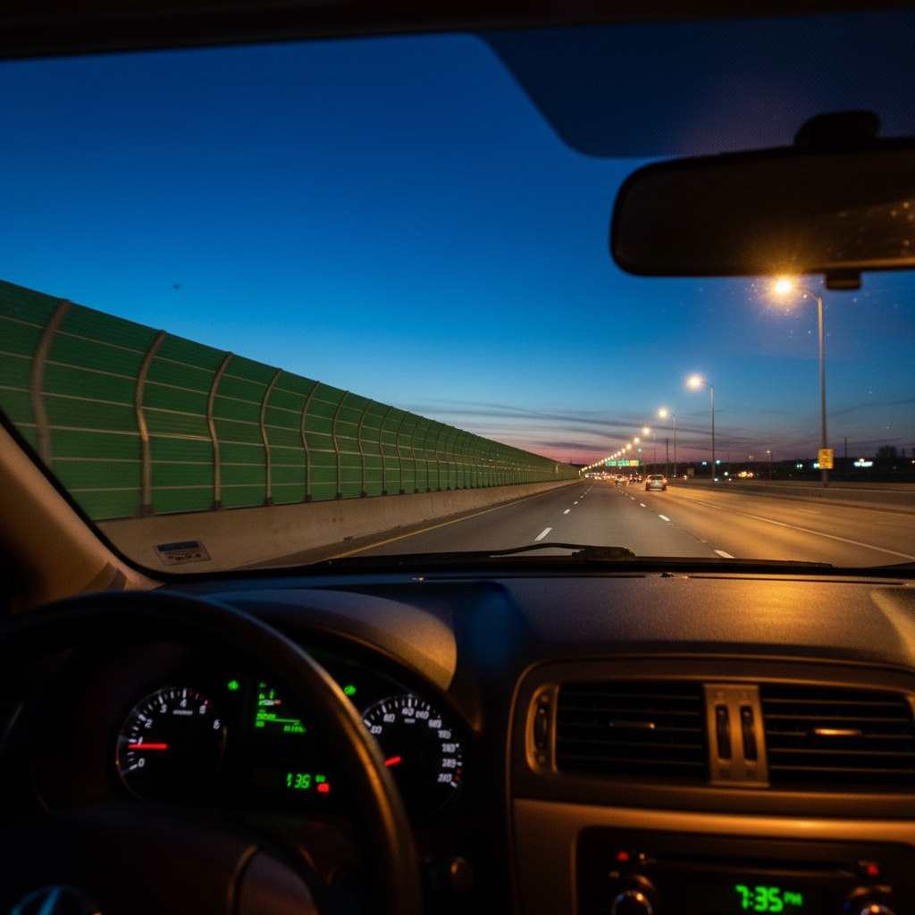 고속도로를 주행하며 바라본 안전한 도로 시설물