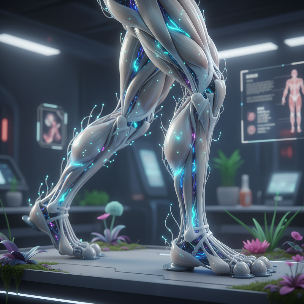 부드러운 소재로 만들어진 인공 근육 방식의 로봇 다리