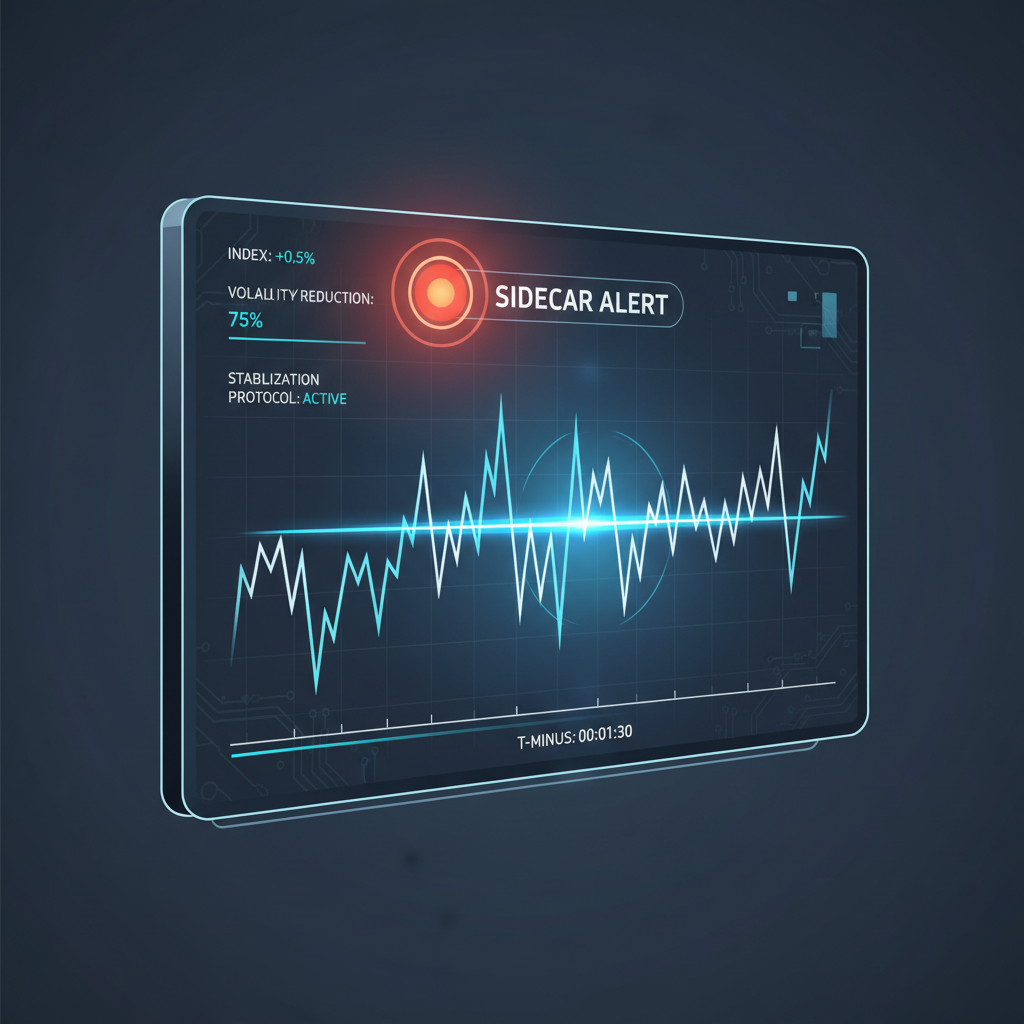 주식 시장 변동성을 조절하는 사이드카 개념도