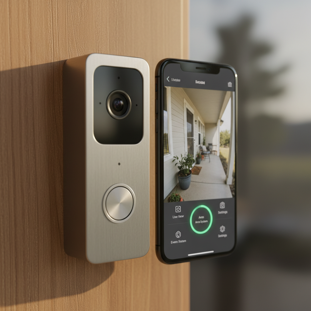 아마존 링 스마트 초인종과 개인정보 보호를 상징하는 이미지