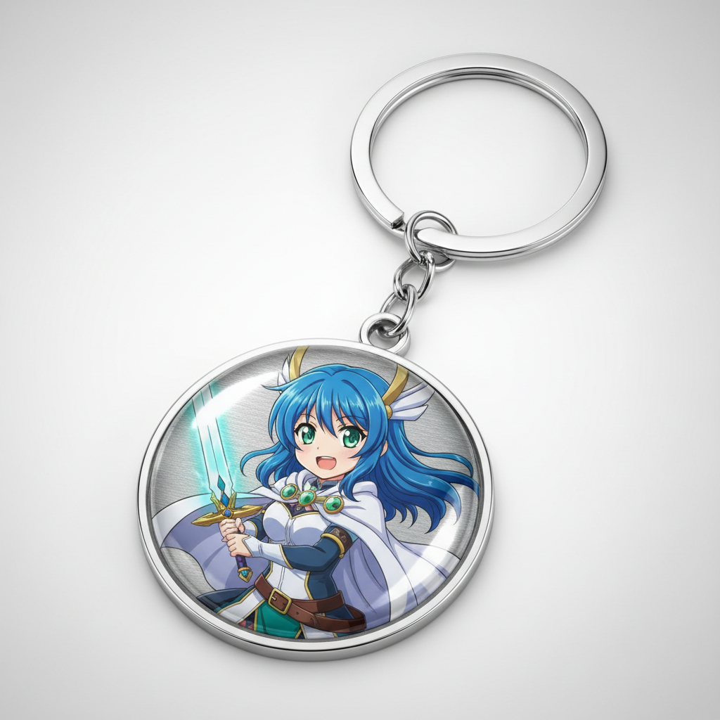 애니 레온하트 캐릭터가 그려진 렌티큘러 키링 상세컷