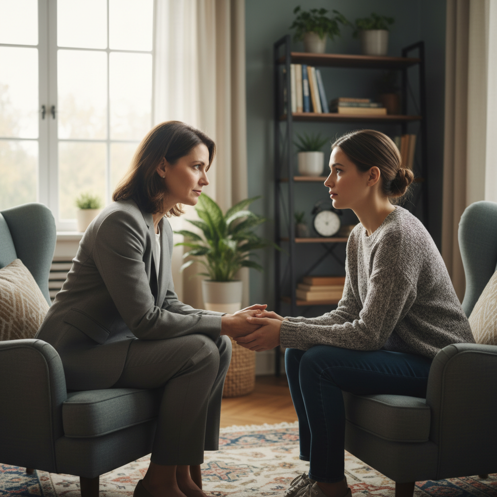 성폭력상담소 상담사와 피해자