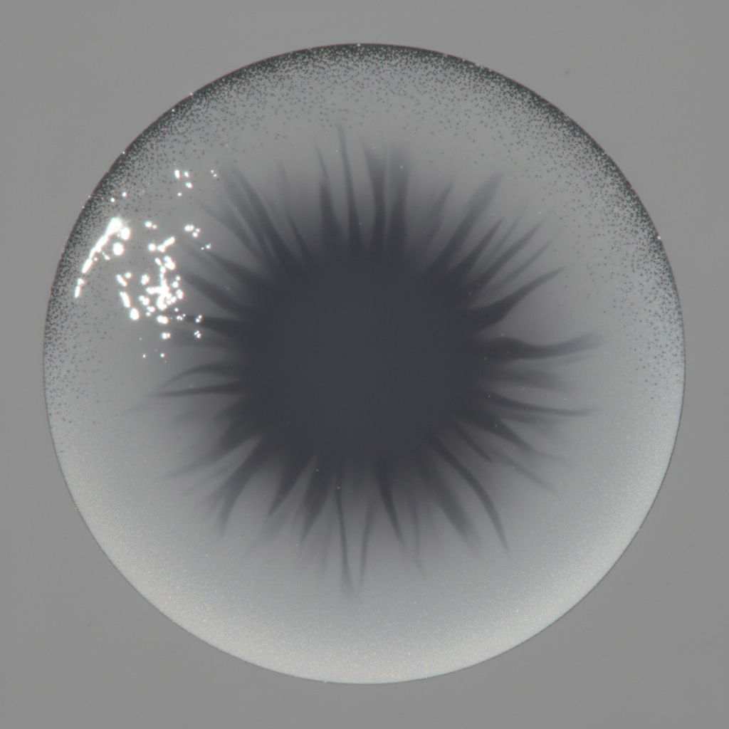 부드러운 그라데이션이 돋보이는 렌즈 그래픽 디테일