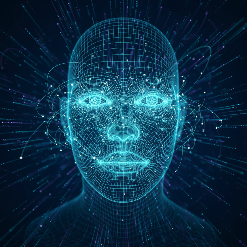 복잡한 데이터 네트워크와 생체 인증 인터페이스