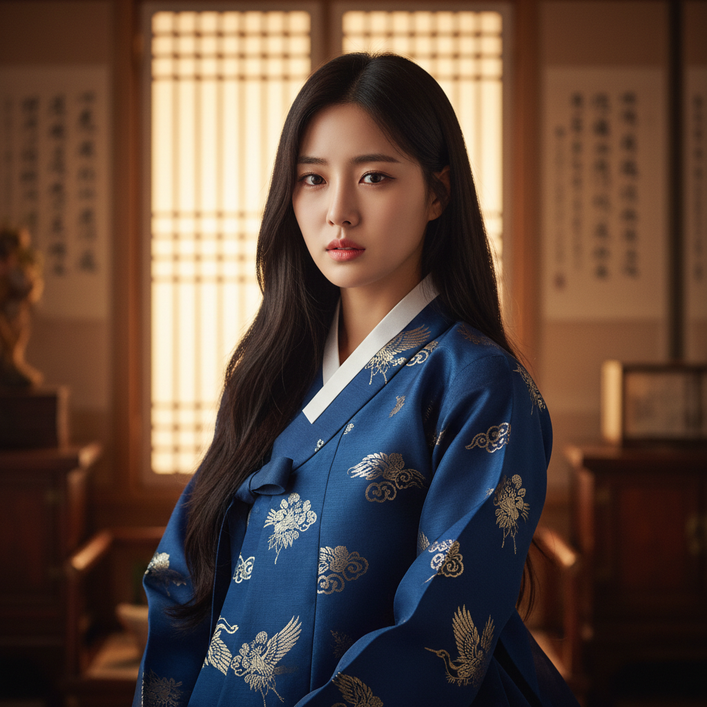 무속인 노슬비의 단단하면서도 슬픈 눈빛