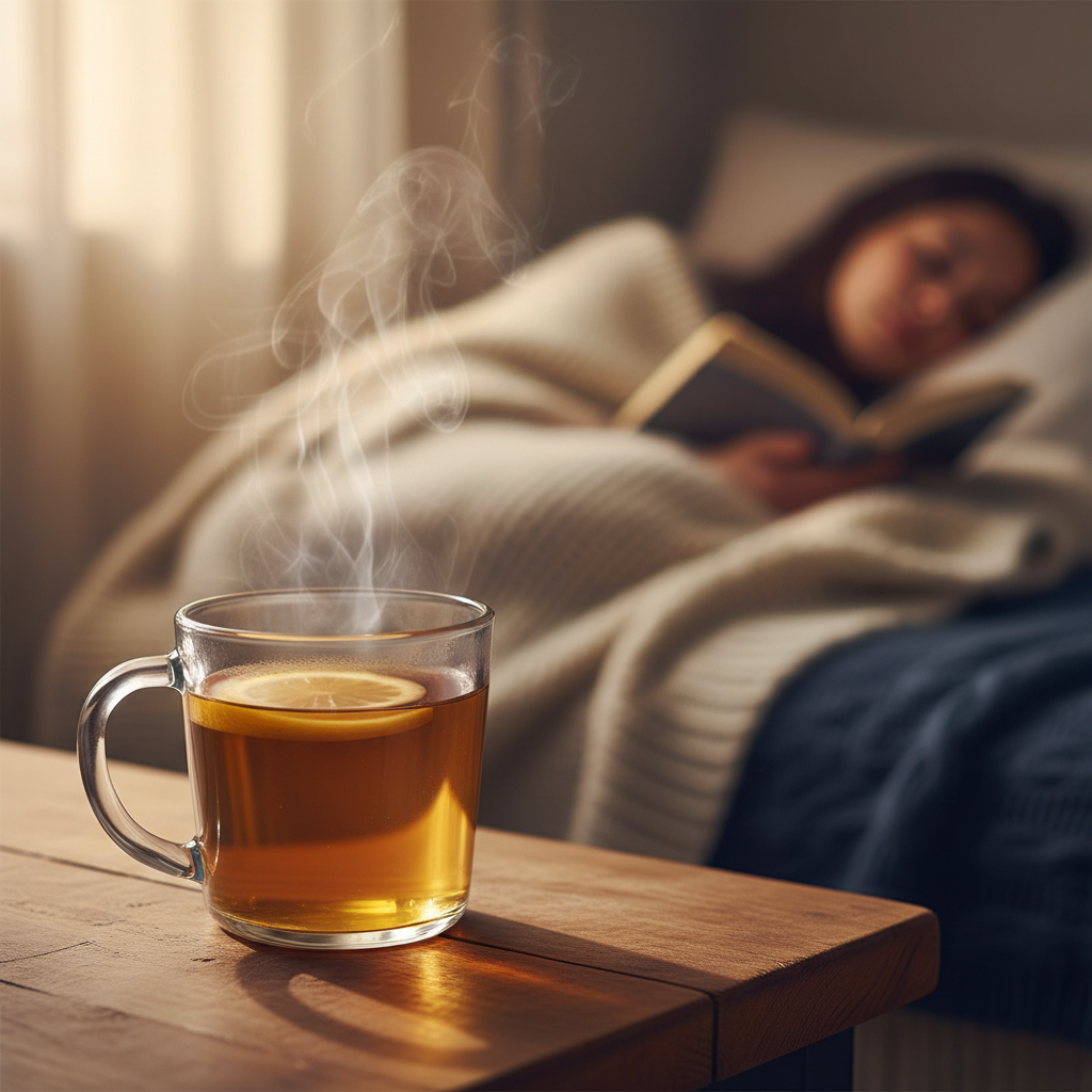 따뜻한 보리차 한 잔과 휴식