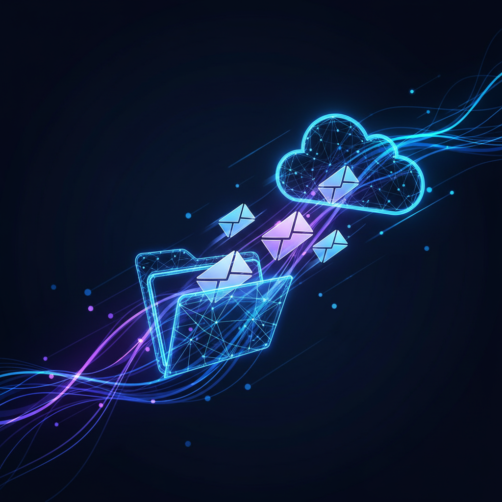 이메일 유출 위험을 상징하는 인포그래픽