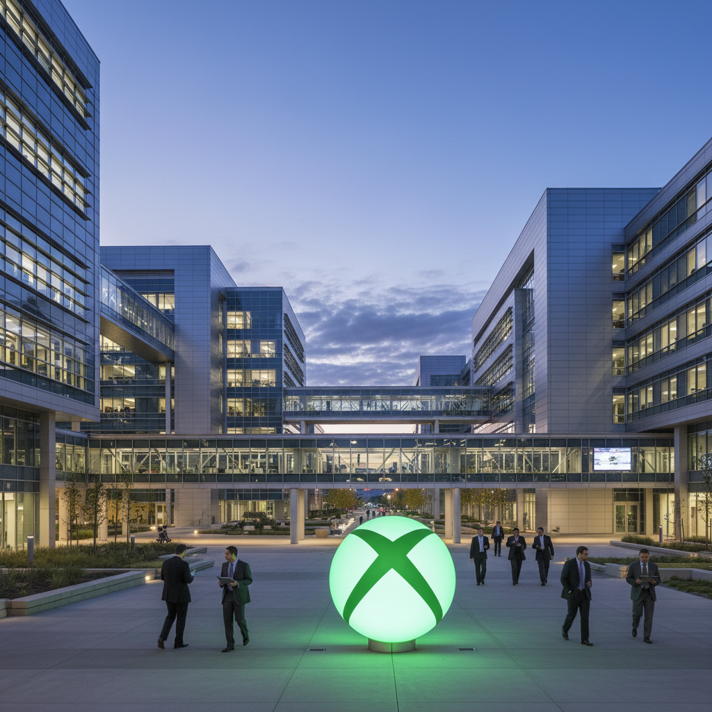 마이크로소프트 본사와 엑스박스 로고의 변화