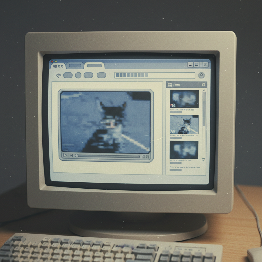 2006년의 투박한 유튜브 웹사이트 디자인