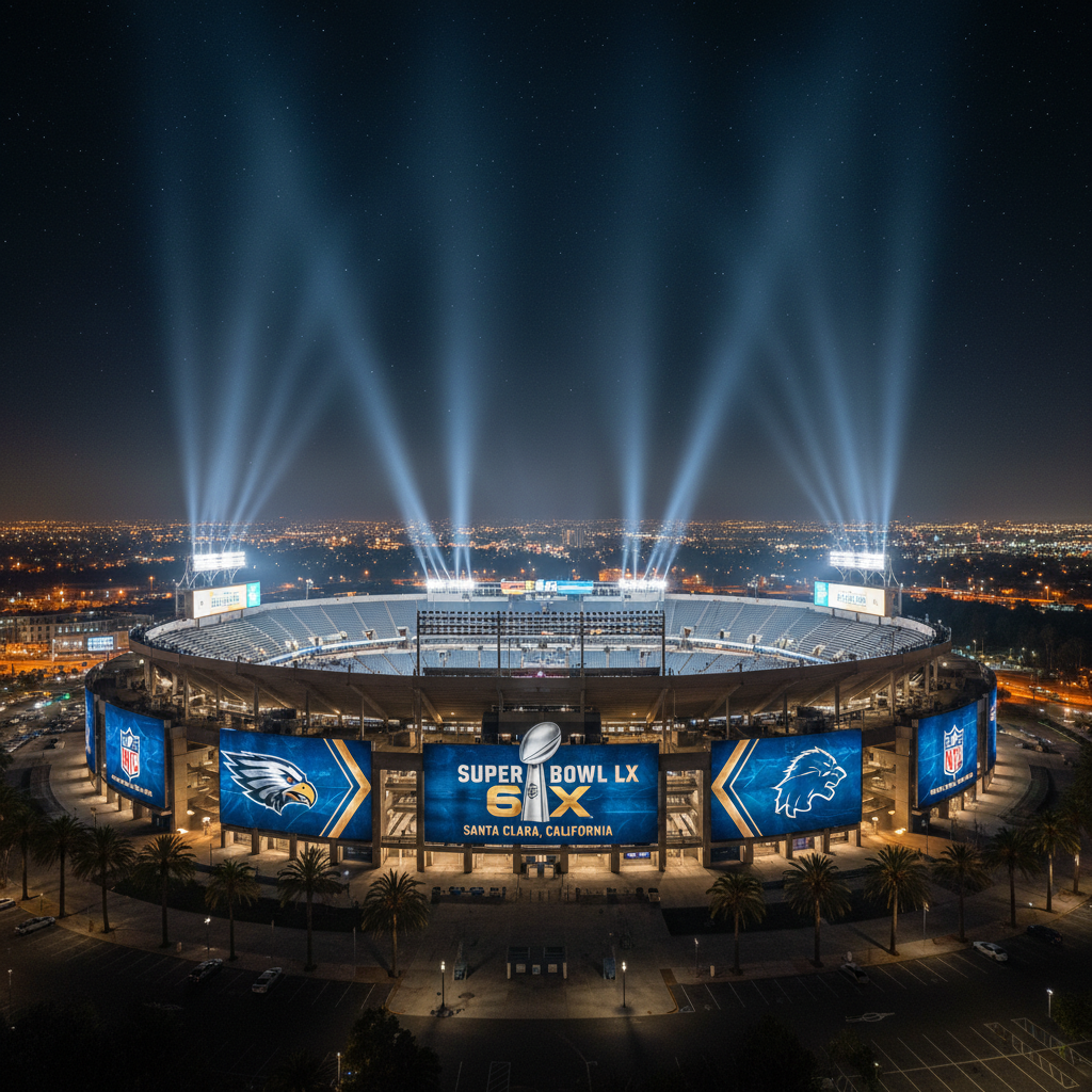 슈퍼볼 2026 공식 경기장 야경
