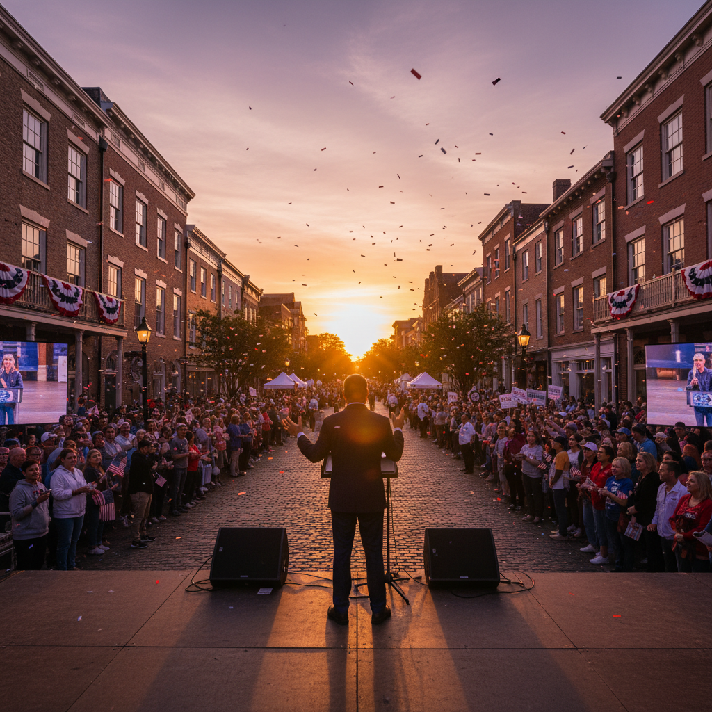 노스캐롤라이나 선거 캠페인 현장 분위기