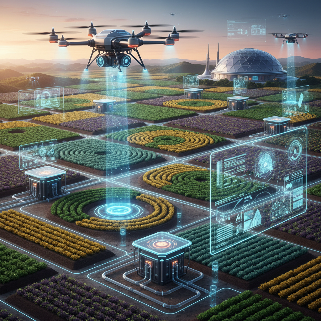 드론과 AI가 모니터링하는 현대적인 농경지