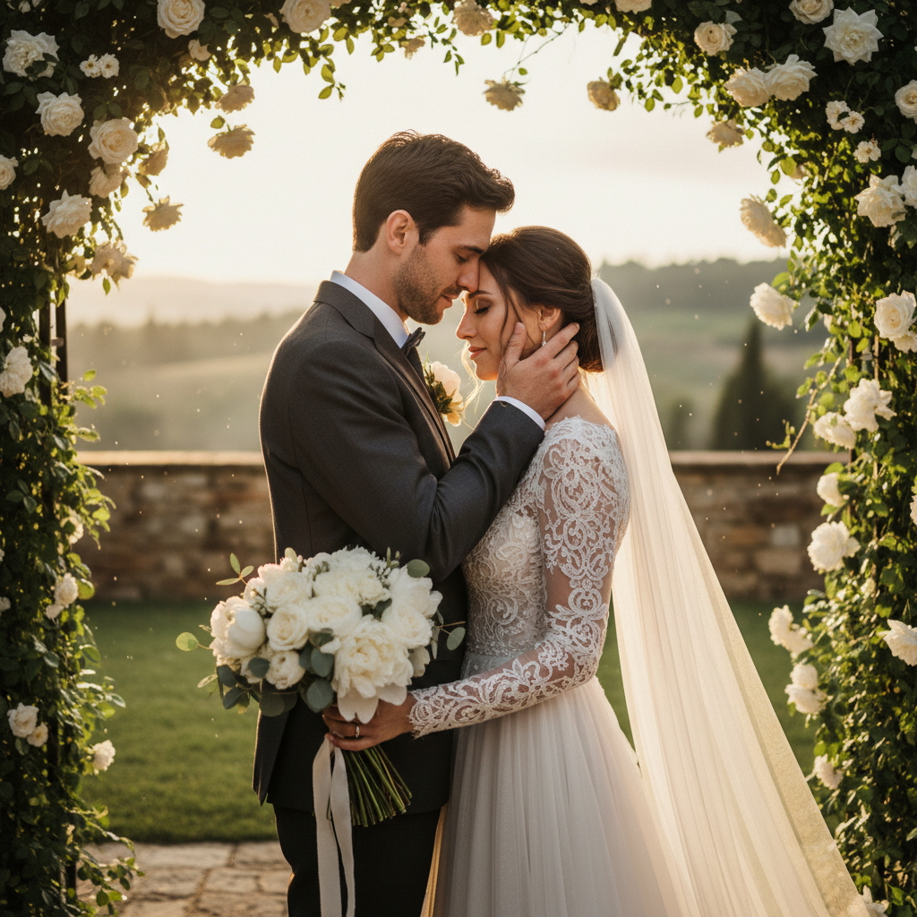 따뜻한 분위기의 감성적인 웨딩 화보