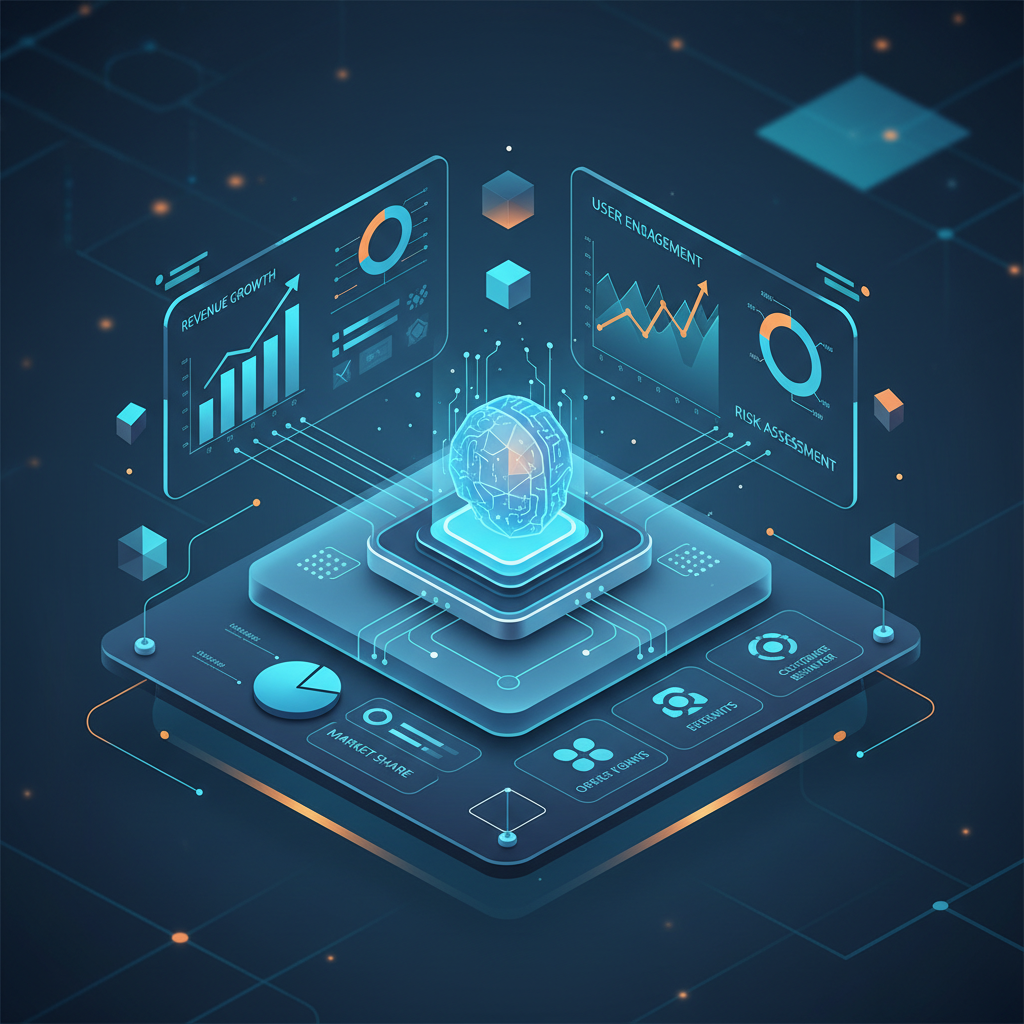 복잡한 데이터를 분석하여 비즈니스 통찰을 도출하는 AI 대시보드