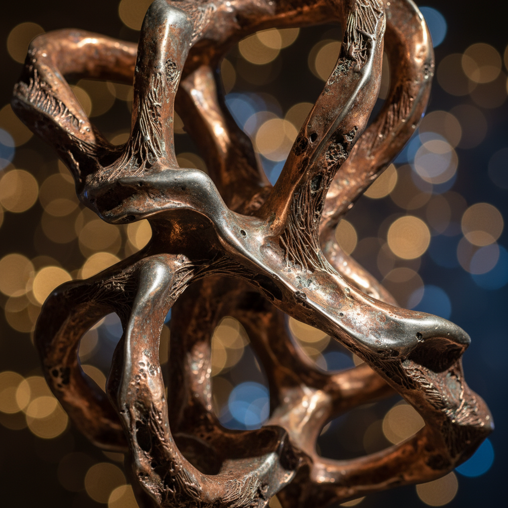 정교하게 제작된 예술 작품의 클로즈업