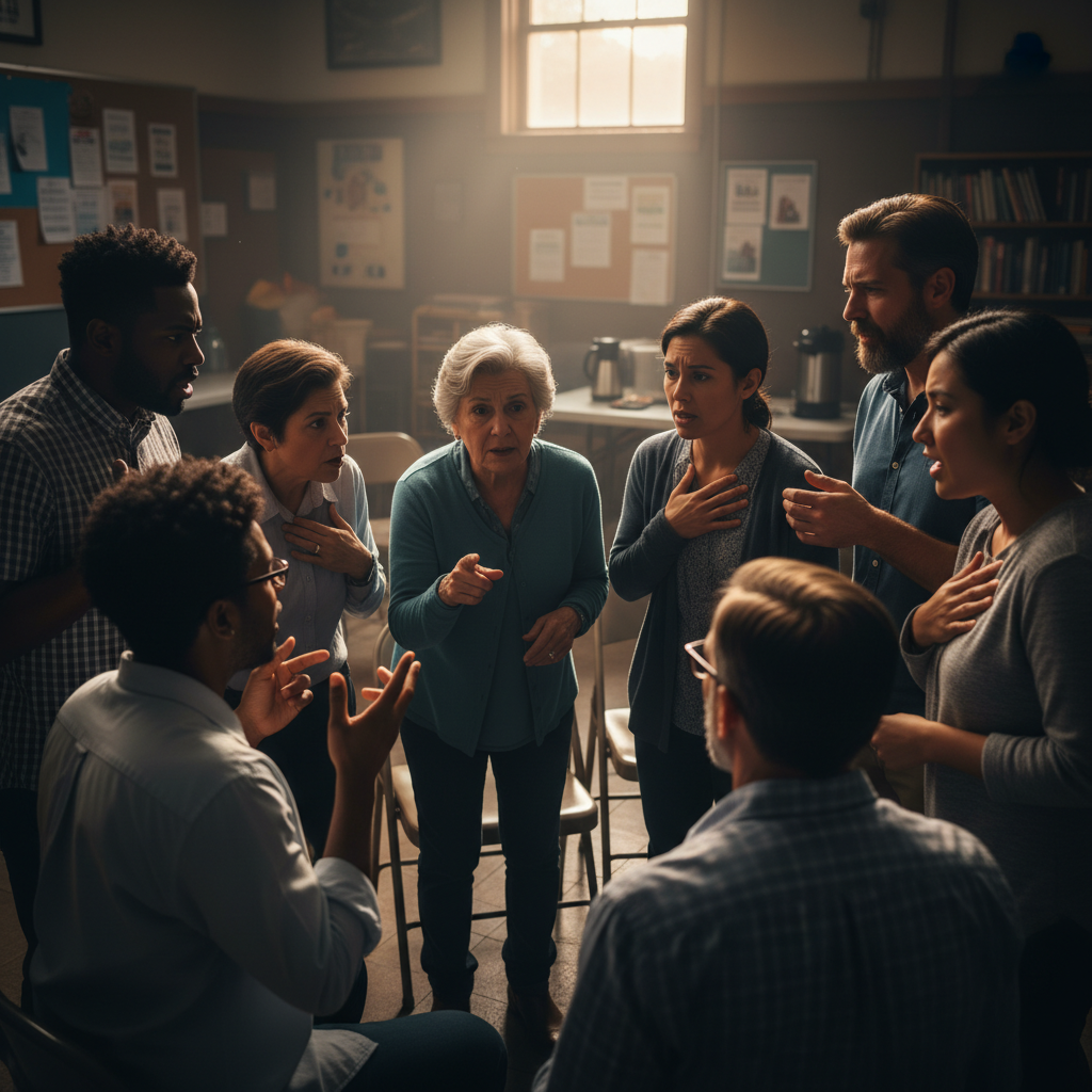 주민들의 토론과 지역 사회 소통