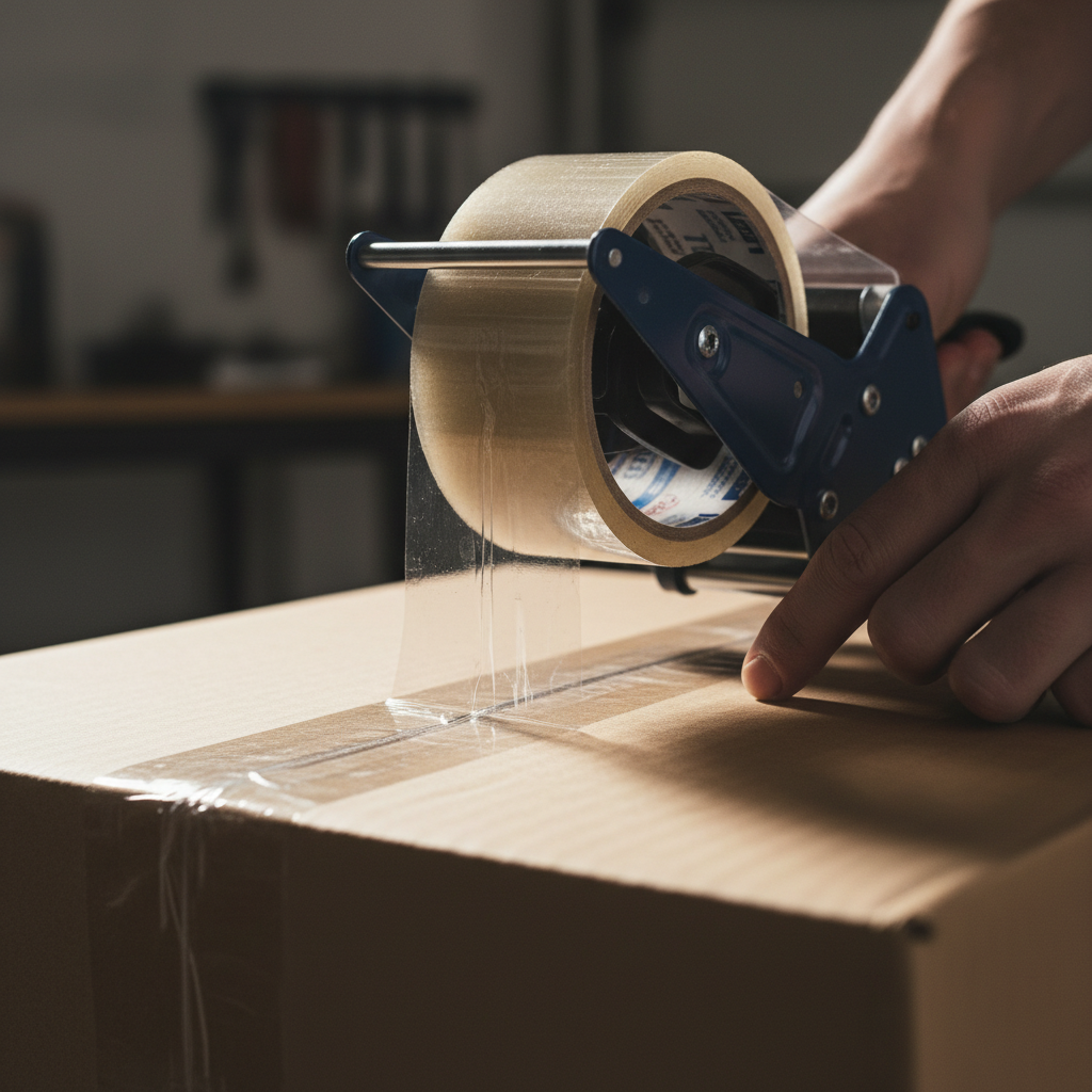 테이핑 작업 중인 모습