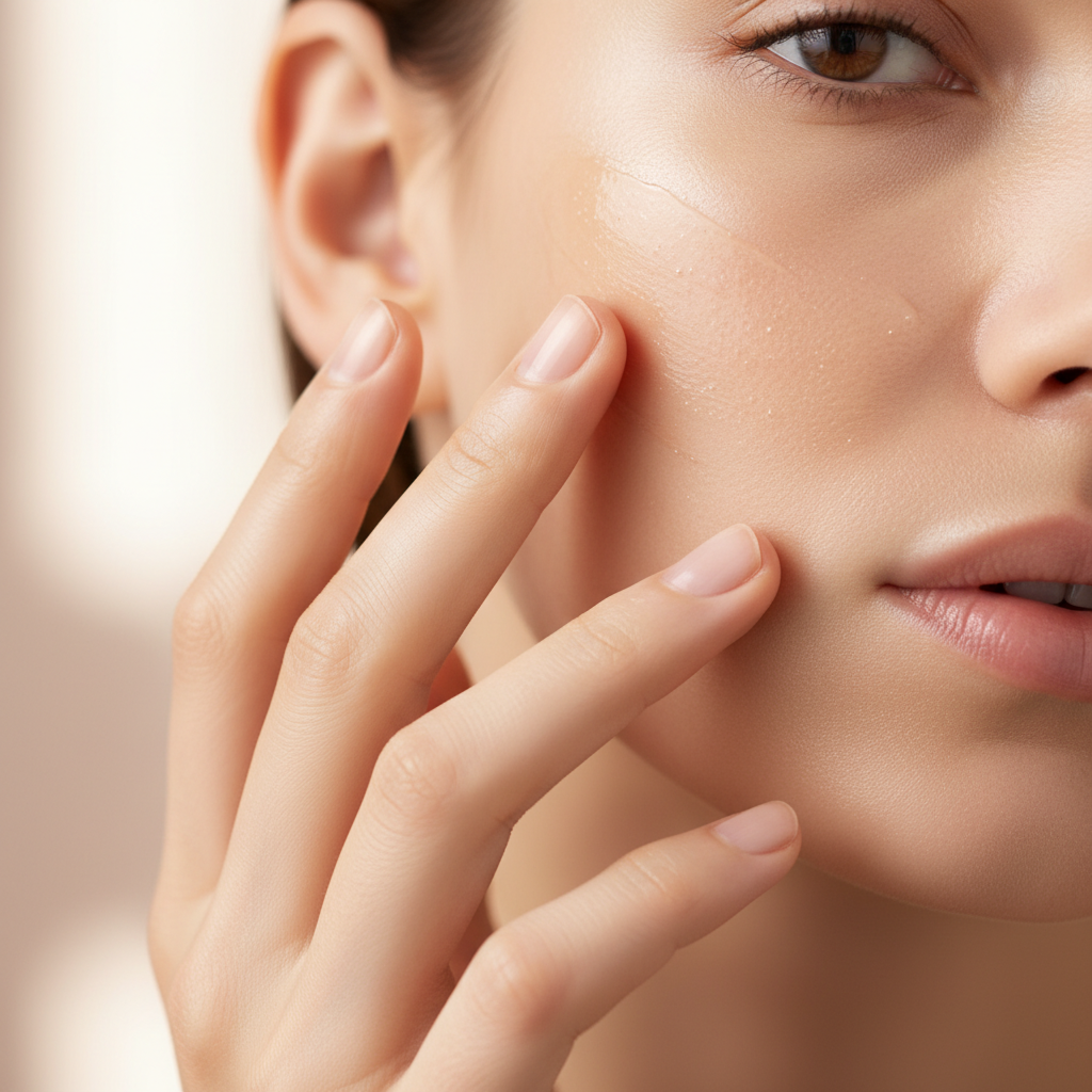 피부에 부드럽게 발리는 프라이머의 질감