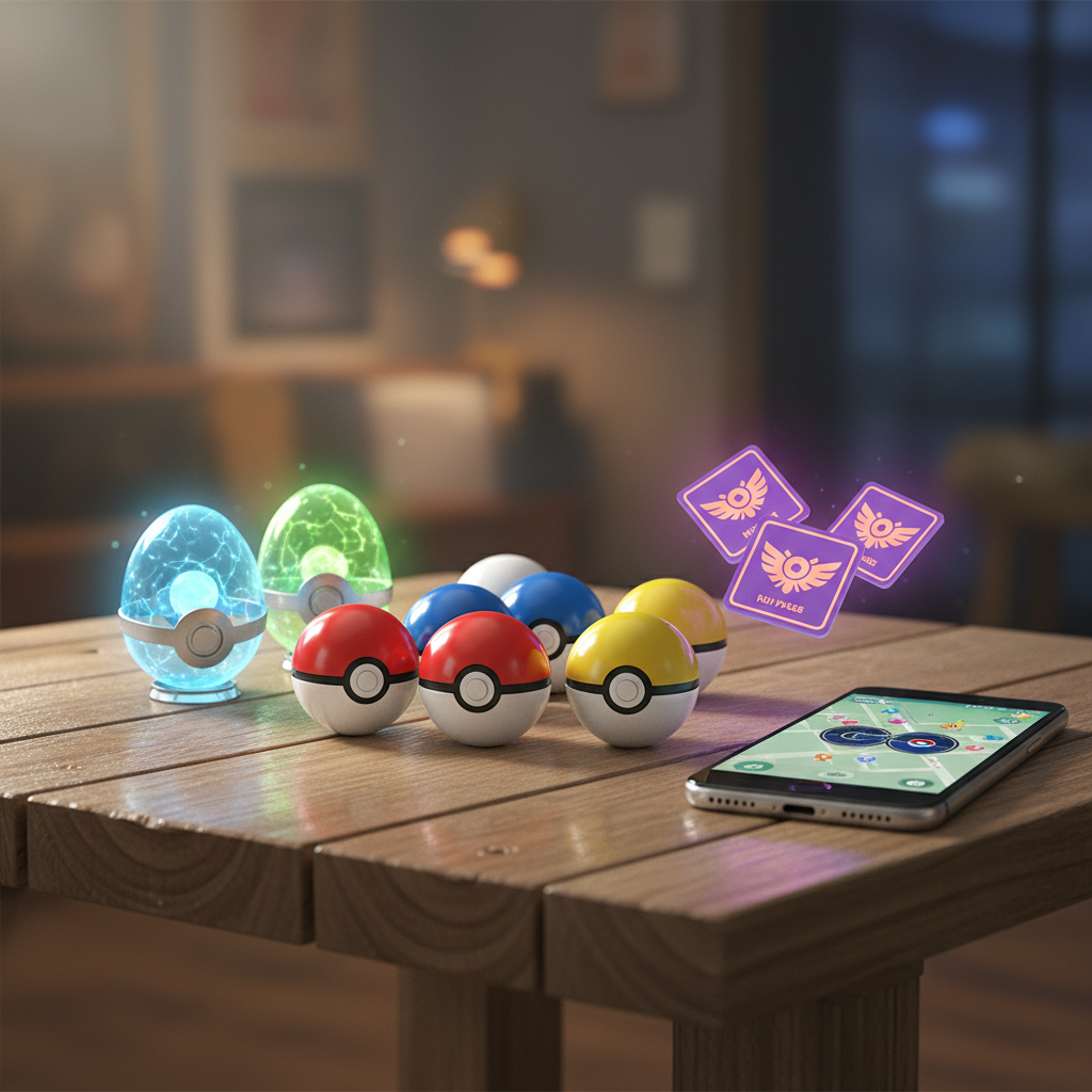 포켓몬고 이벤트 보상과 아이템들이 가득한 화면