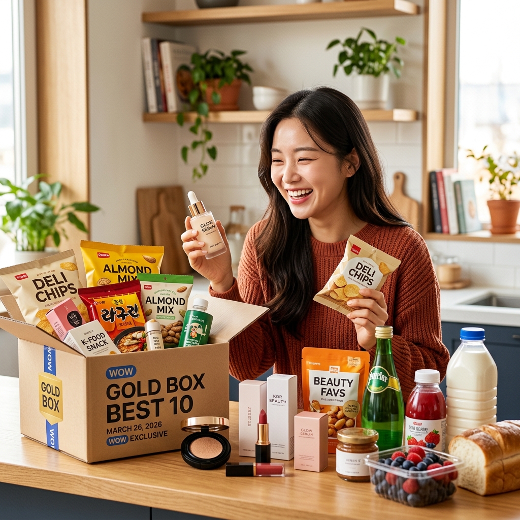2026년 3월 26일, 놓치면 아쉬운 식품 및 뷰티 골드박스 인기 베스트 10