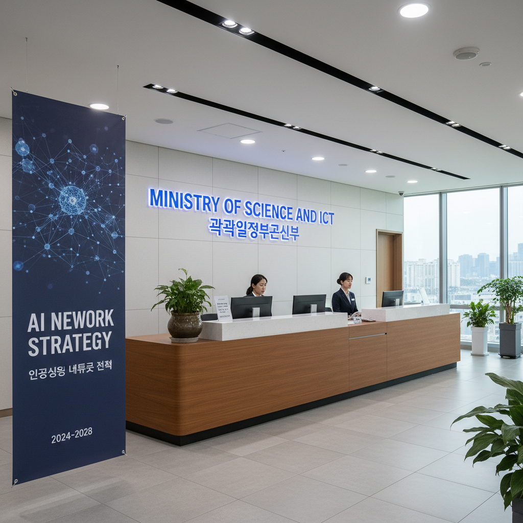 과학기술정보통신부의 AI 네트워크 전략 이미지