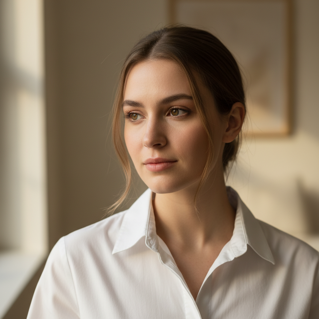 깔끔하고 단정한 화이트 셔츠 스타일링