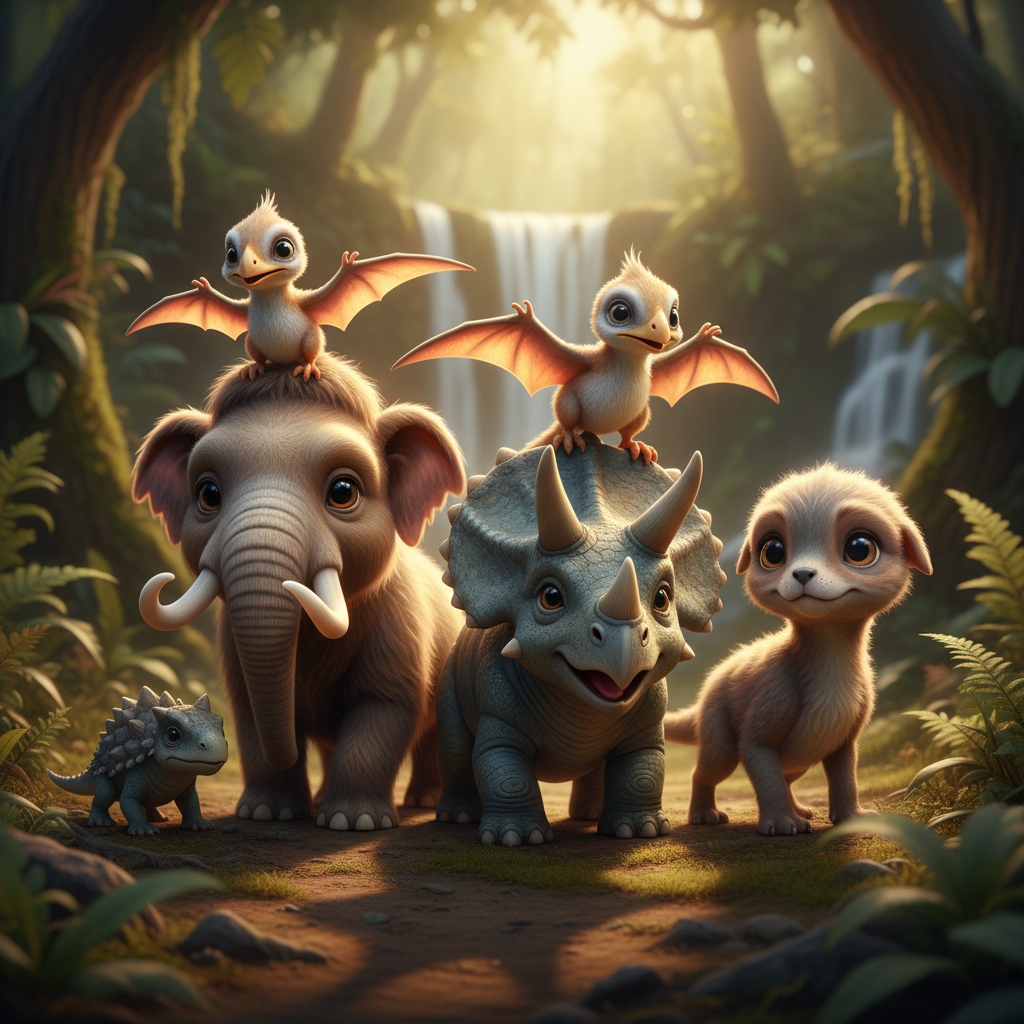 다양한 펫들이 조화롭게 서 있는 모습