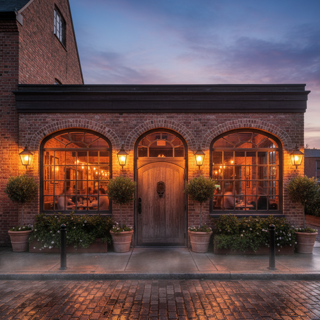 박은영 셰프 식당의 깔끔한 외관과 따뜻한 조명