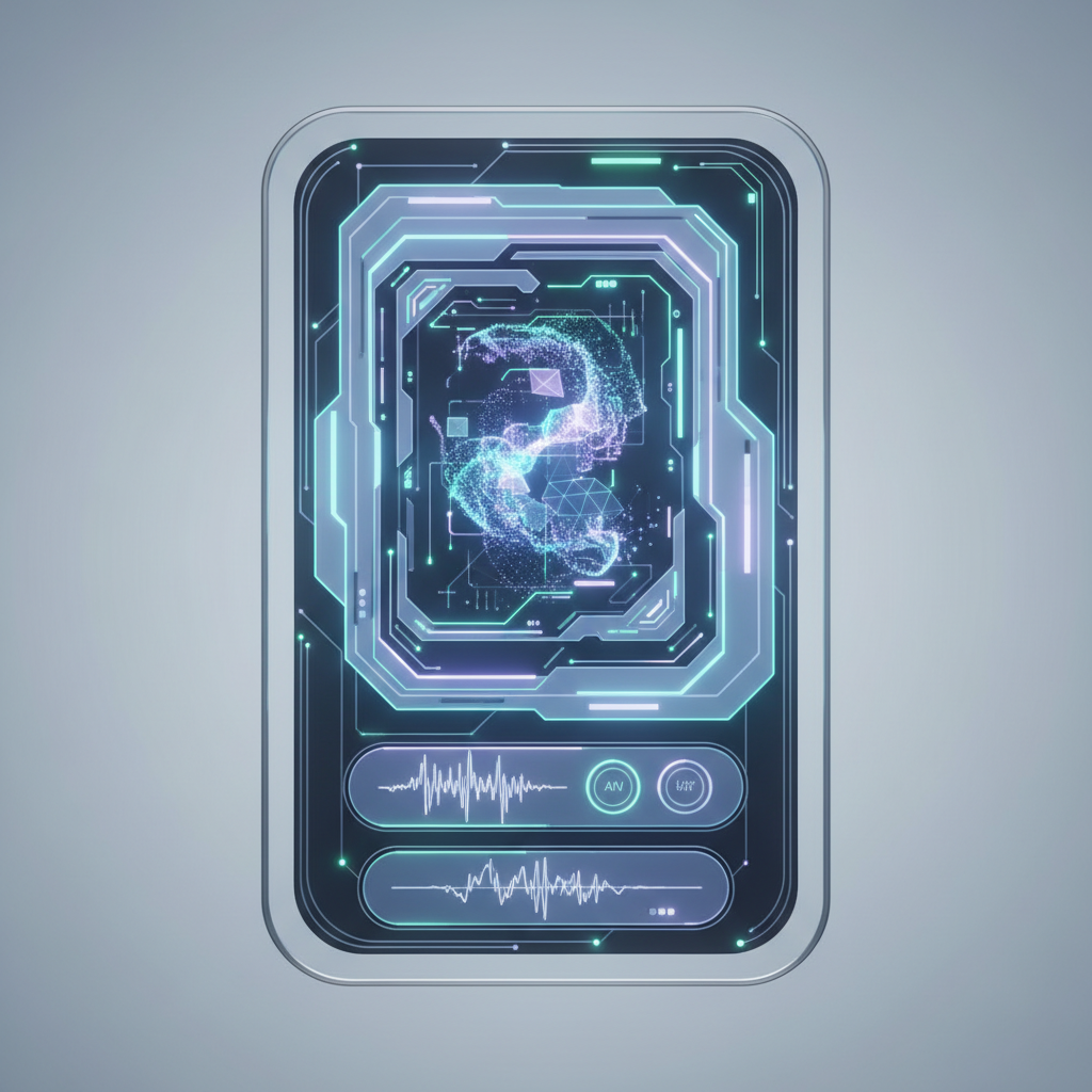 세련되고 현대적인 인터페이스의 AI 챗봇